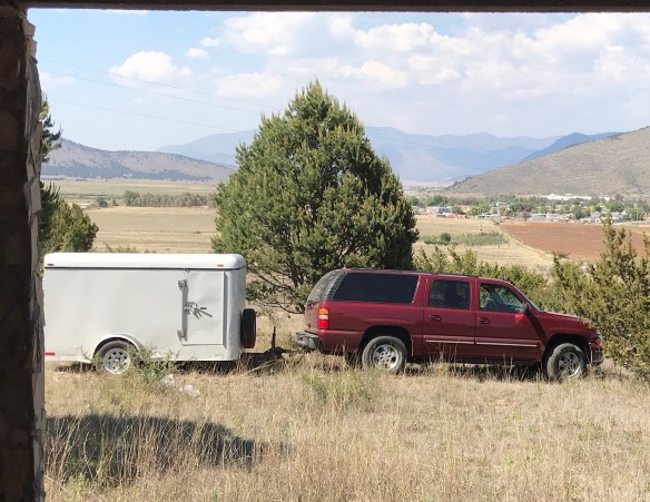 suburban and trailer in mexico